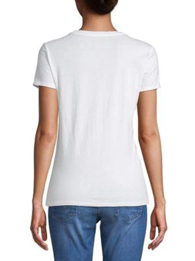 Shop Juicy Couture Black Label Keep It Juicy Cotton Tee In White