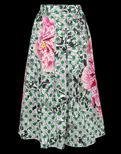 Shop Mary Katrantzou Bowles Floral Dot Skirt In Pbnpolka