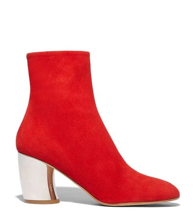 Shop Proenza Schouler Curved Heel Ankle Boot In Red
