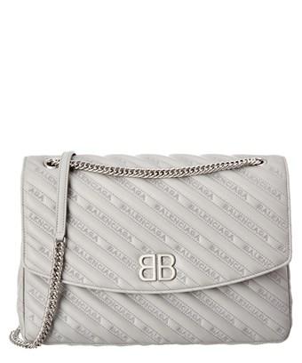 large grey shoulder bag