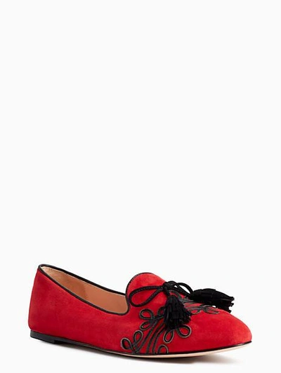 Shop Kate Spade Shirley Flats In Charm Red