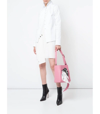 Shop Calvin Klein 205w39nyc Pink Bandana Bucket Bag