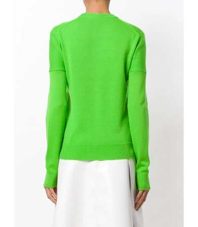 Shop Calvin Klein 205w39nyc Green Cashmere Sweater