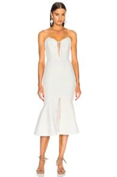 Shop Nicholas Flip Hem Dress In White