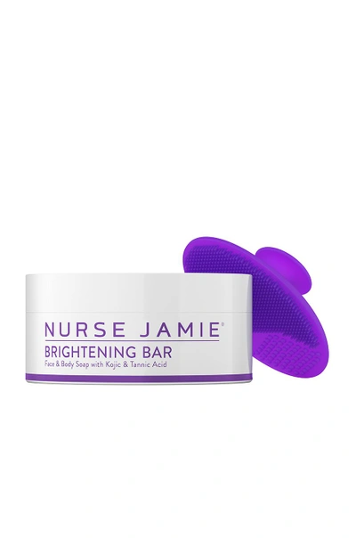 Shop Nurse Jamie Brightening Bar & Exfolibrush Silicone Facial Brush In N,a