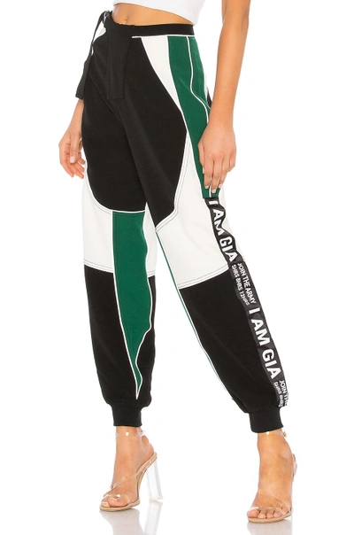 Shop I.am.gia Electra Pant In Black, Green & White