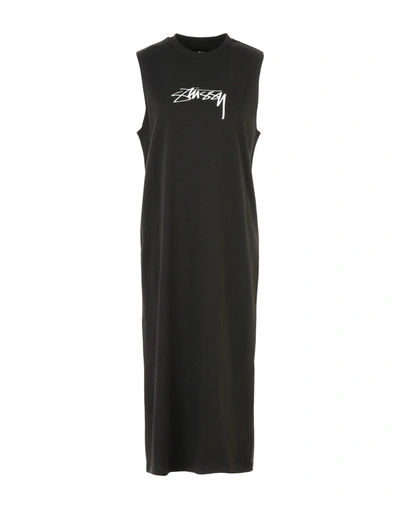 Shop Stussy Knee-length Dress In Black