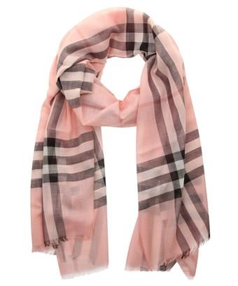 pink burberry scarf