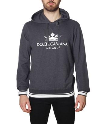 dolce and gabbana grey hoodie
