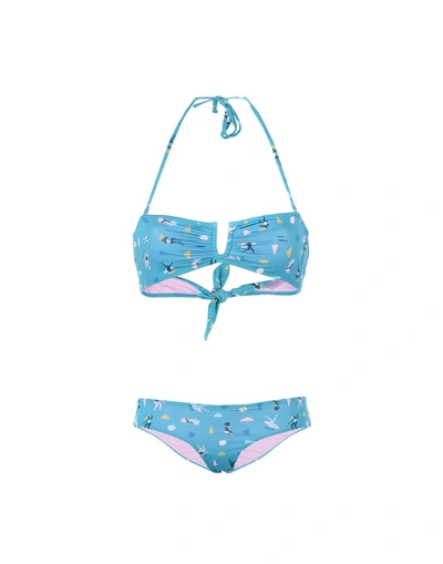 Shop Albertine Bikini In Turquoise