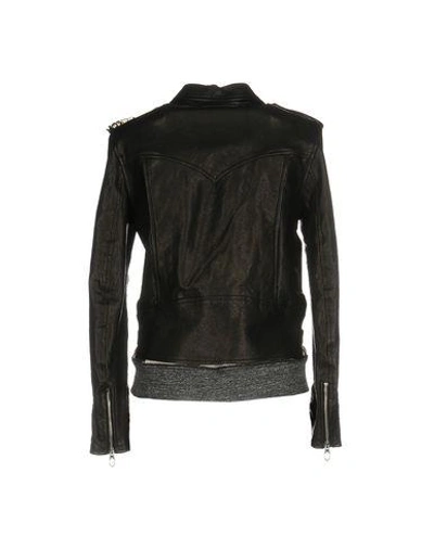 Shop Golden Goose Biker Jacket In Black