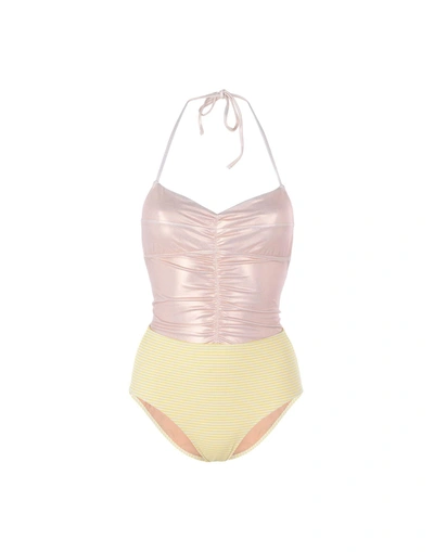 Shop Albertine One-piece Swimsuits In Yellow