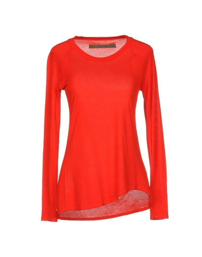 Shop Enza Costa Basic Top In Red