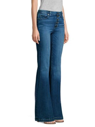 Shop Paige Genevieve Flare Jeans In Salida