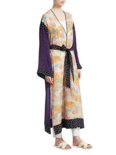 Shop Elizabeth And James Shawna Floral-print Kimono In Multi