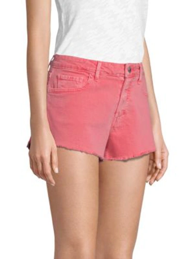 Shop Paige Emmit Denim Shorts In Vintage Wildflower