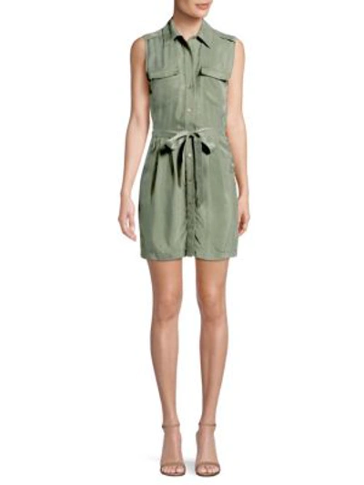 Shop L Agence Evelyn Military Dress In Beetle