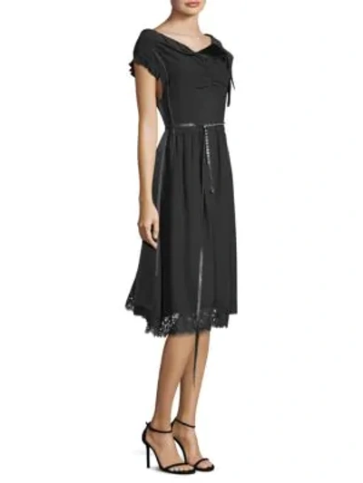 Shop Marc Jacobs Two-tone A-line Dress In Black