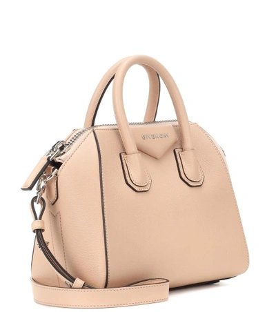 Shop Givenchy Antigona Mini Leather Shoulder Bag In Pink