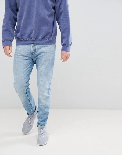 Shop G-star 3d Tapered Jeans Lt Aged Restored - Blue