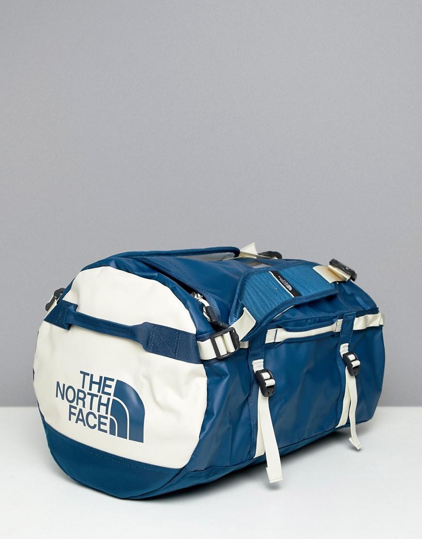 north face duffel bag blue