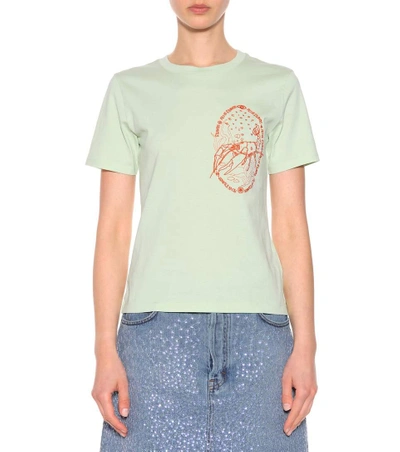 Shop Acne Studios Juanisha Cotton T-shirt In Green
