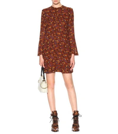 Shop Chloé Floral-printed Minidress In No