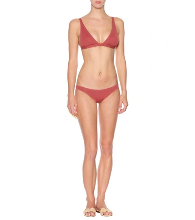 Shop Melissa Odabash Malta Bikini Top In Red