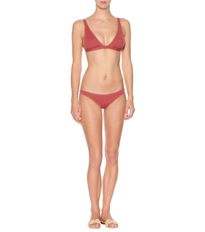 Shop Melissa Odabash Malta Bikini Bottoms In Red