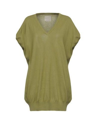 Shop Laneus Sweaters In Military Green