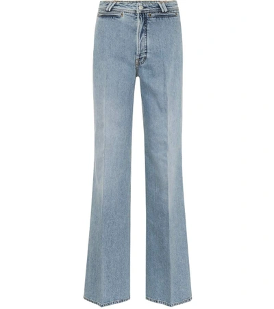 Shop Acne Studios Tiffan Flared Jeans In Blue