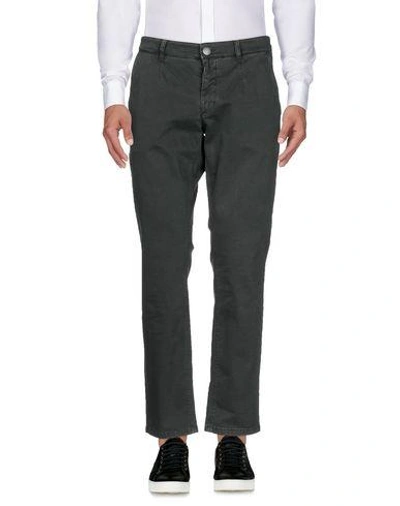 Shop Alessandro Dell'acqua Casual Pants In Steel Grey