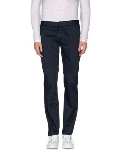 Shop Antony Morato Casual Pants In Dark Blue