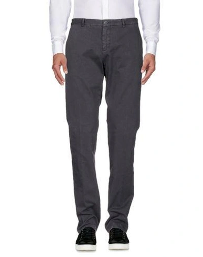 Shop Etro Casual Pants In Steel Grey