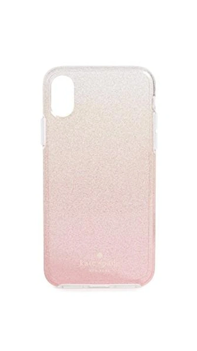 Shop Kate Spade Pink Glitter Ombre Iphone X /xs Case