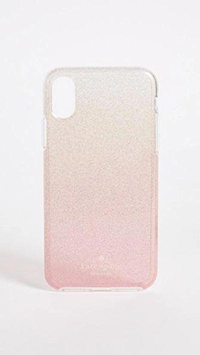 Shop Kate Spade Pink Glitter Ombre Iphone X /xs Case