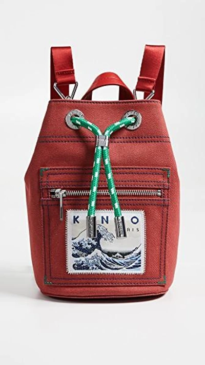 Shop Kenzo Mini Backpack In Medium Red