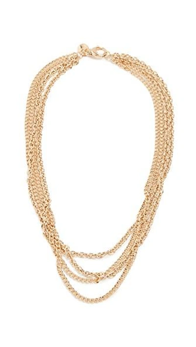Shop Bronzallure Bold Multistrand Statement Necklace In Yellow Gold