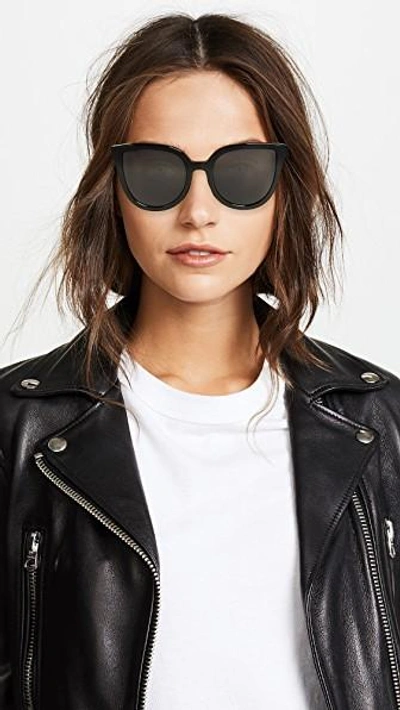 Shop Roberi & Fraud Faye Sunglasses In Black/black