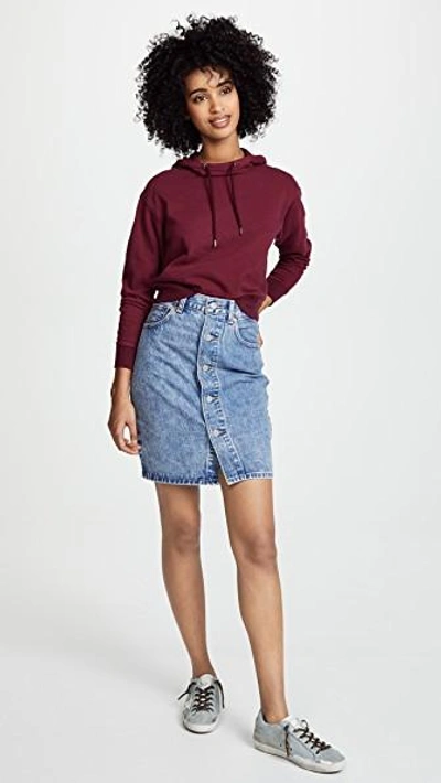 Shop Levi's Button Thru Skirt In Heart Of Stone