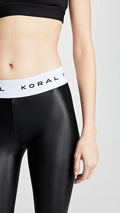 Shop Koral Aden Leggings In Black/white