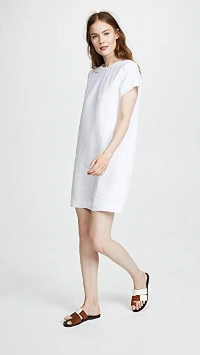 Shop Jenni Kayne Woven T-shirt Dress In White