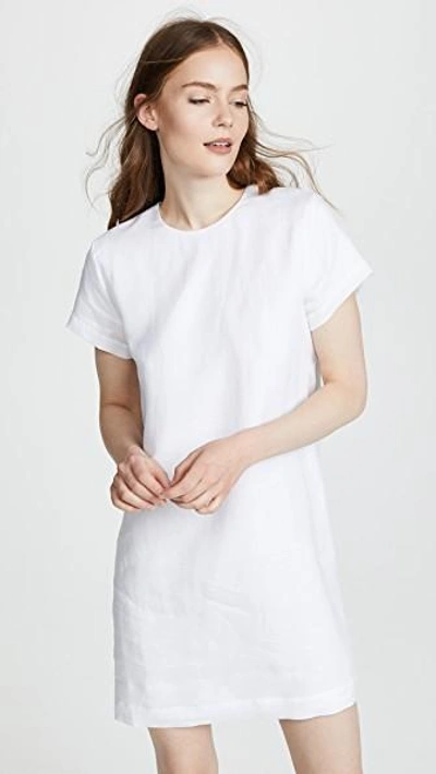Shop Jenni Kayne Woven T-shirt Dress In White