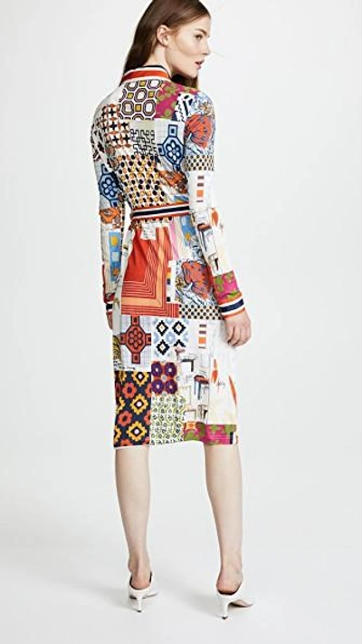 Tory Burch Laurence Printed Shirtdress In Scrapbook | ModeSens