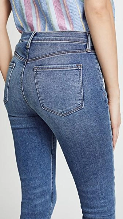 Shop J Brand Alana High Rise Crop Skinny Jeans In Delphi