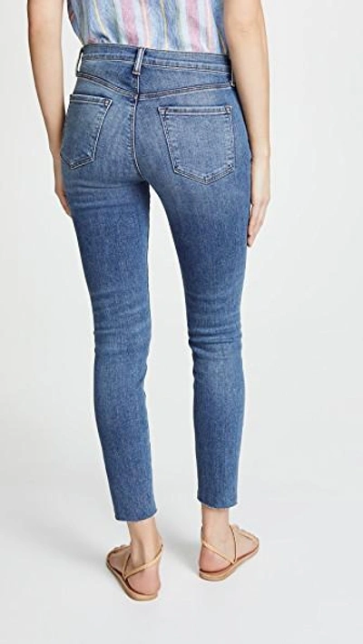 Shop J Brand Alana High Rise Crop Skinny Jeans In Delphi