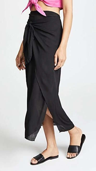 Shop Coolchange Solid Nuella Skirt In Black