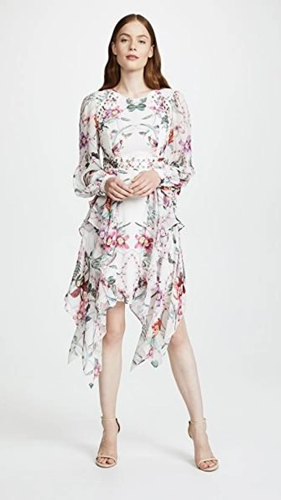 Shop Thurley Poppy Print Layered Dress In Multi