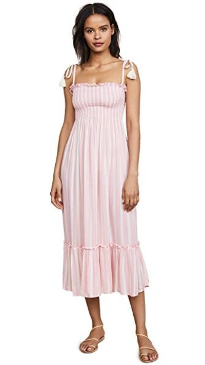 Shop Coolchange Piper Maxi Dress In Candy/pearl