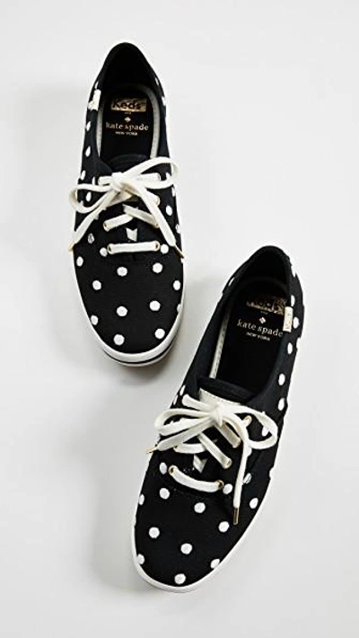 Shop Keds X Kate Spade Dot Sneakers In Black/white